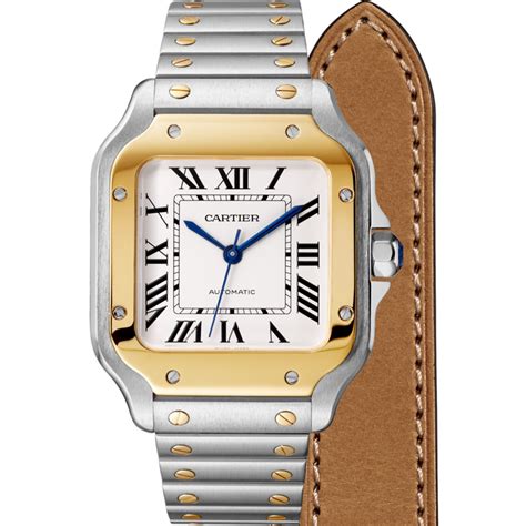 cartier relogio masculino|cartier gold leather watch.